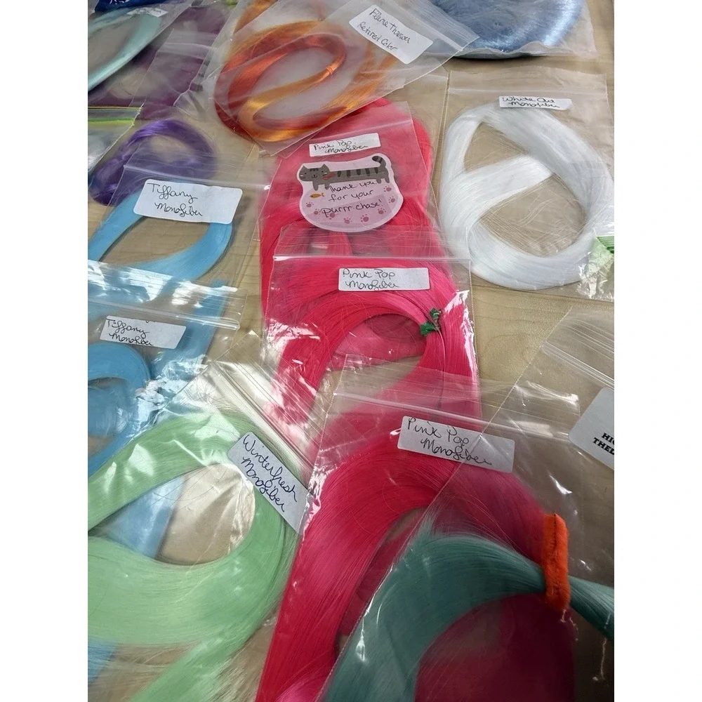 Retro Doll Hair Rerooting Monofiber Nylon Custom OOAK Huge Lot Bright Retired